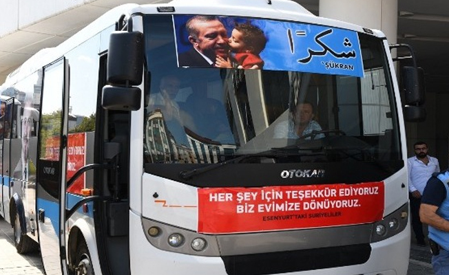 Esenyurt’tan 42 Suriyeli evine döndü