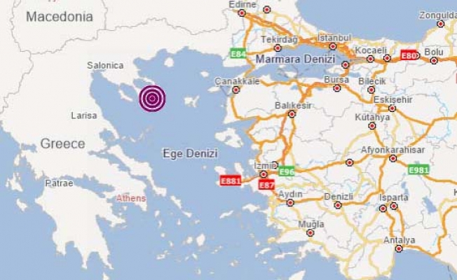 Ege Denizi'nde 5.3 büyüklüğünde deprem