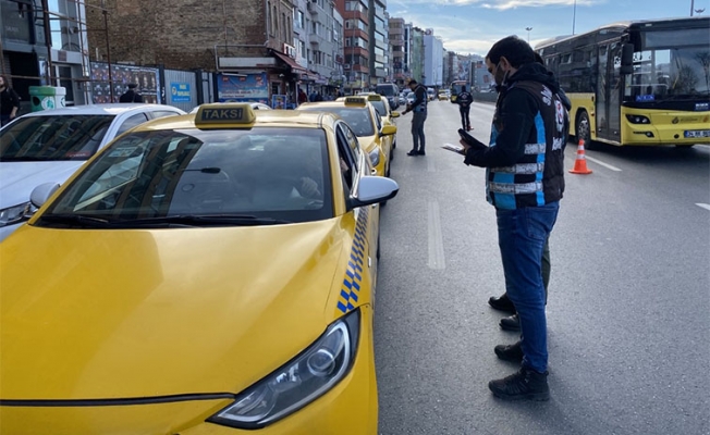 Kadıköy'de emniyet kemeri takmayan taksicilere ceza