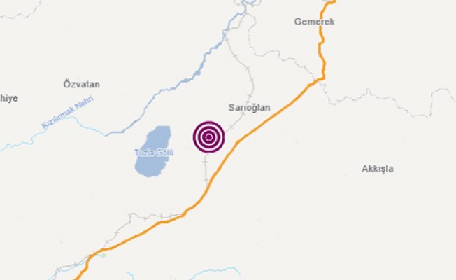 Kayseri'de 4.9 büyüklüğünde deprem