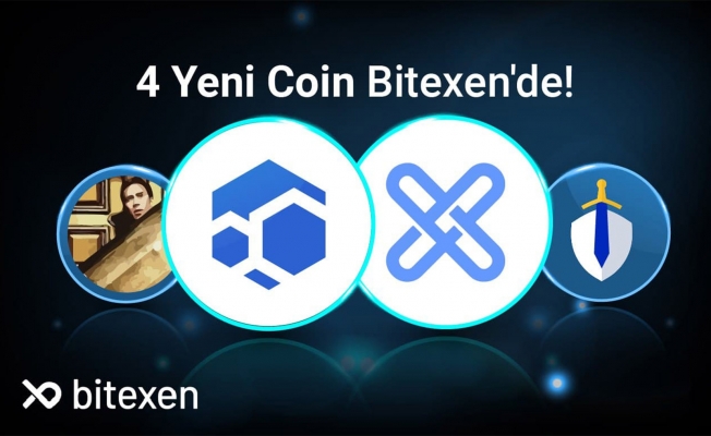 Bitexen’de 4 yeni kripto para