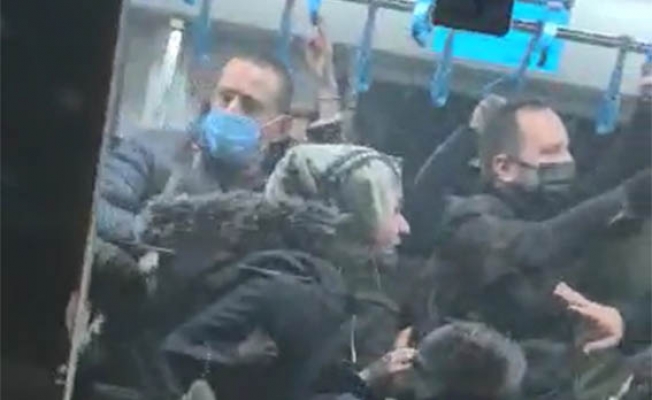 Marmaray'da maske tartışması