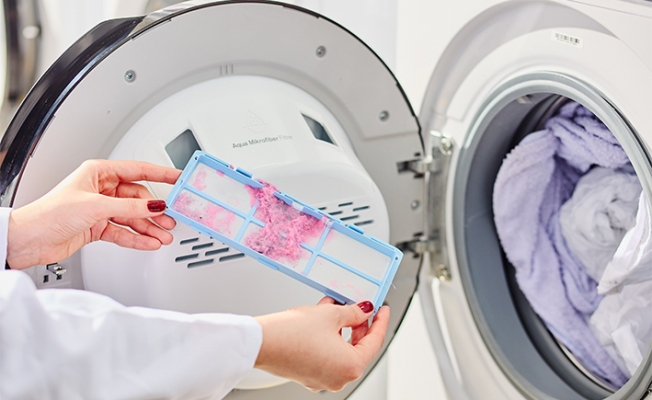 Mikrofiber filtreli çamaşır makinesi su kaynaklarını koruyor