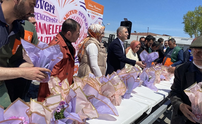 Üsküdar’da annelere binlerce Bodrum Papatyası hediye edildi