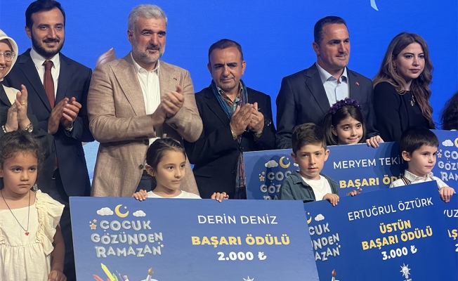 Çocuk Gözünden Ramazan yarışmasında dereceye giren çocuklara ödülleri verildi