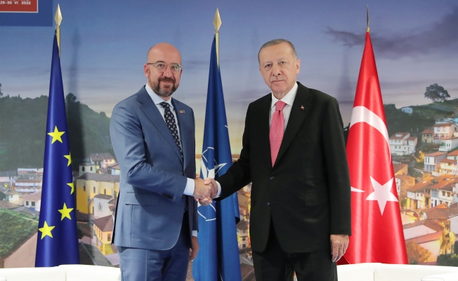 Cumhurbaşkanı Erdoğan, Avrupa Konseyi Başkanı Michel ile görüştü