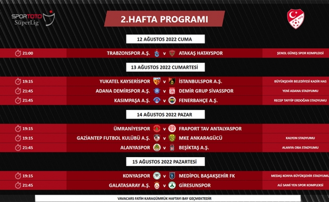 Sezon İstanbulspor - Trabzonspor maçıyla başlayacak