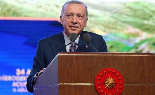 Cumhurbaşkanı Erdoğan: "Bugün dünyada 9. sırada yer aldığımız hidroelektrik gücümüze 34 yeni tesis daha kazandırıyoruz"