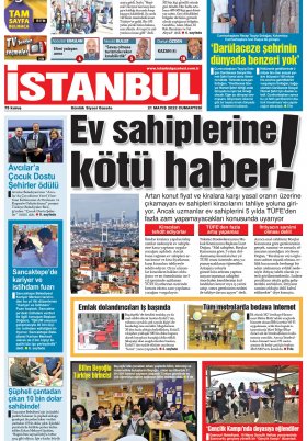 İstanbul Gazetesi - 21.05.2022 Manşeti