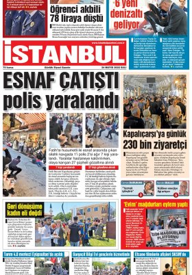 İstanbul Gazetesi - 24.05.2022 Manşeti