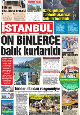 İstanbul Gazetesi - 25.05.2022 Manşeti