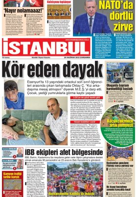 İstanbul Gazetesi - 29.06.2022 Manşeti