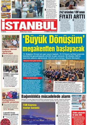 İstanbul Gazetesi - 03.07.2022 Manşeti
