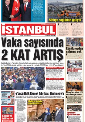 İstanbul Gazetesi - 18.01.2022 Manşeti