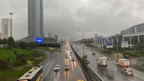 İstanbul'da yağmur sonrası trafik yoğunluğu